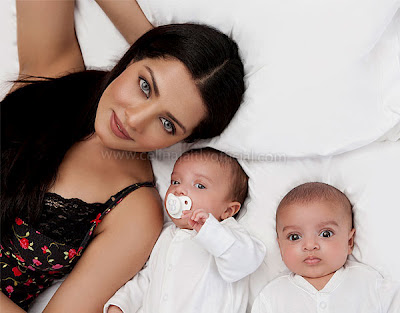 Celina Jaitly Twins Photo