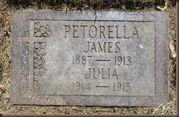 Petorella James b 1887 Julia b 1914 Gravestone