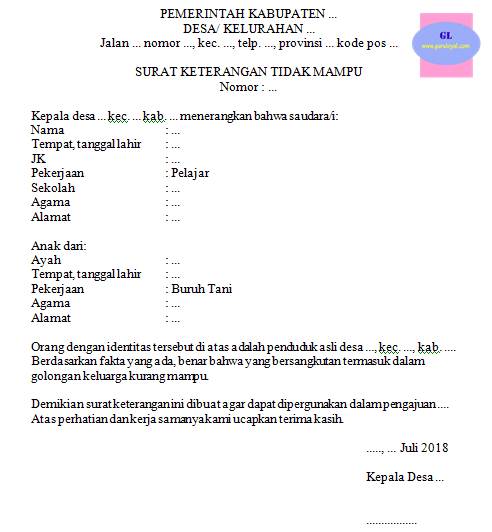 Contoh Surat Sktm Contoh Surat