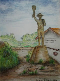 Ilustrasi Patung Petani, Oleh Alik Setiawan