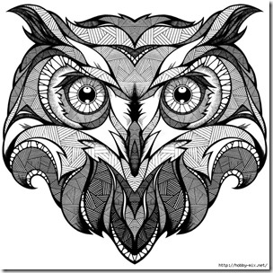 dibujos de buhod en blanco y negro (9)