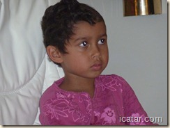 Isabella's hair is growing in nicely