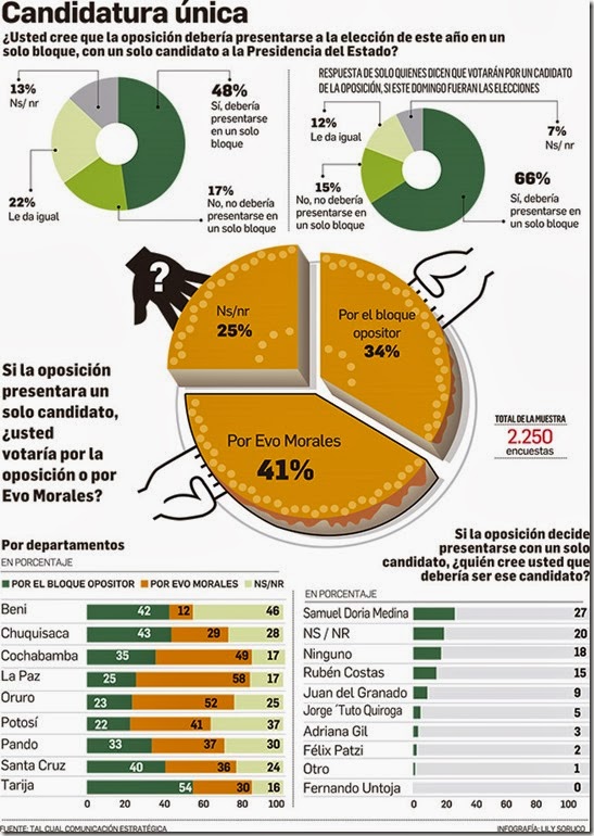 Elecciones 2014: Un bloque de unidad le complicaría el camino a Evo