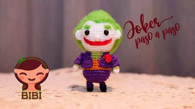 TEJE UN AMIGURUMI  DE COMICS  Un Mini Joker a Crochet