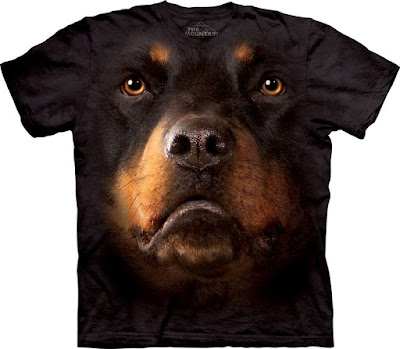 the Mountain Rottweiler Face T-shirt