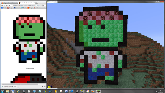 Minecraft pixel art