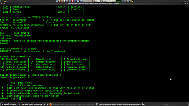 Reset Password Windows dengan Ubuntu (Karmic Koala)2