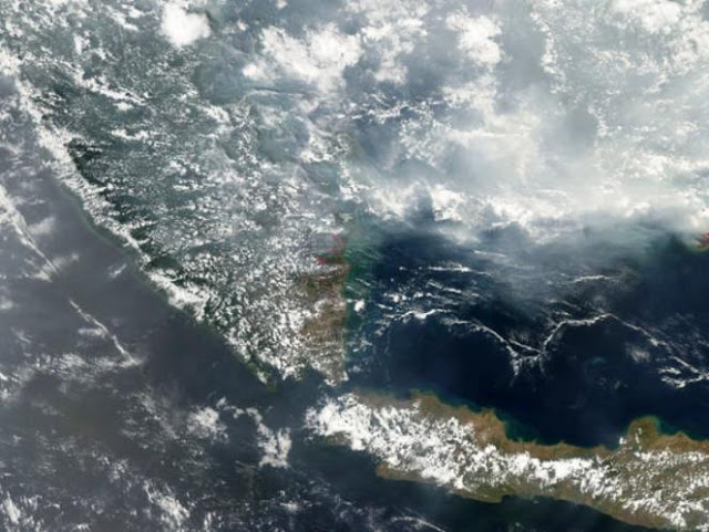 KEBAKARAN,HUTAN INDONESIA ,SATELIT NASA