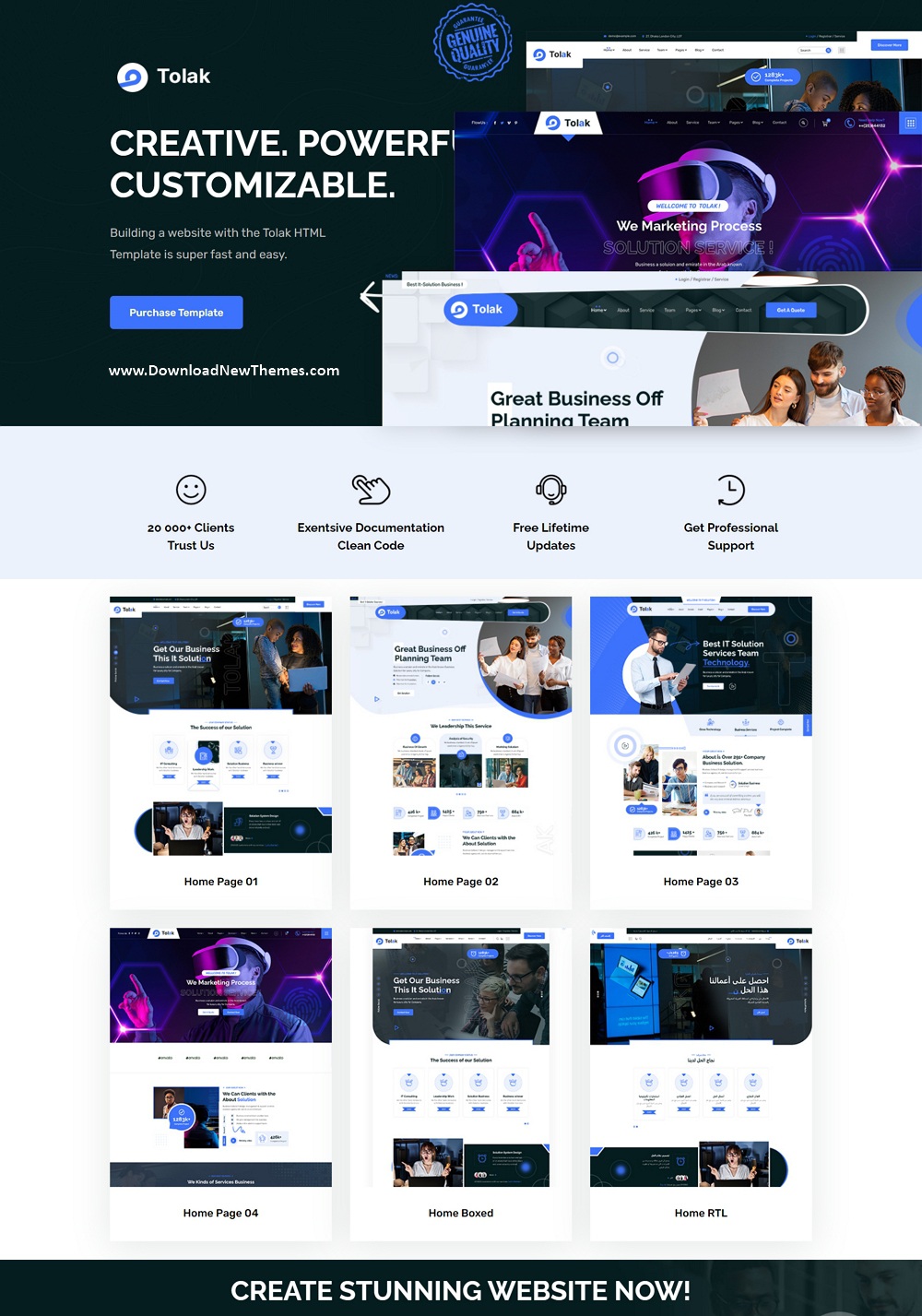 Tolak - IT Solution & Business HTML Template Review