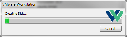 가상머신 생성 중