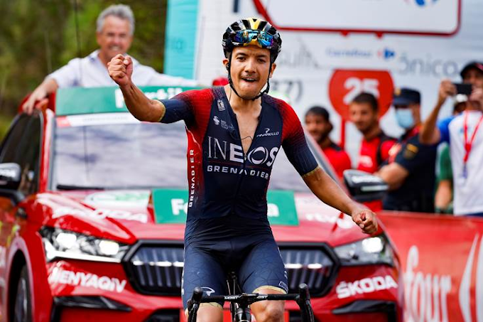 Carapaz ganó la etapa y Evenepoel se muestra solido - 12ª etapa Vuelta a España 2022