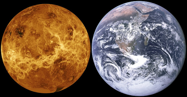 Comparison of the Earth to Venus