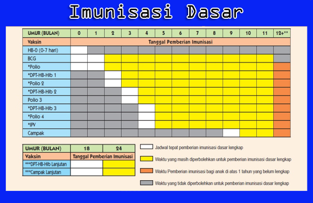 Daftar Imunisasi Dasar Lengkap untuk Bayi