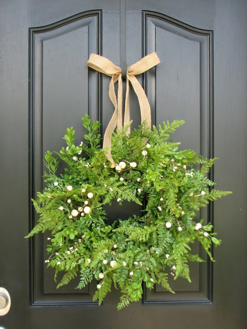 christmas wreath fern