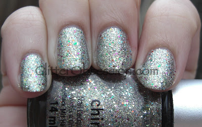 china glaze Ray-diant, china glaze Ray-diant swatch, china glaze Ray-diant nails, china glaze Ray-diant nail swatch, china glaze Ray-diant manicure, china glaze prismatic chroma glitters swatch