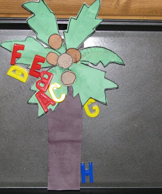 Magnetic Coconut tree and Alphabets play