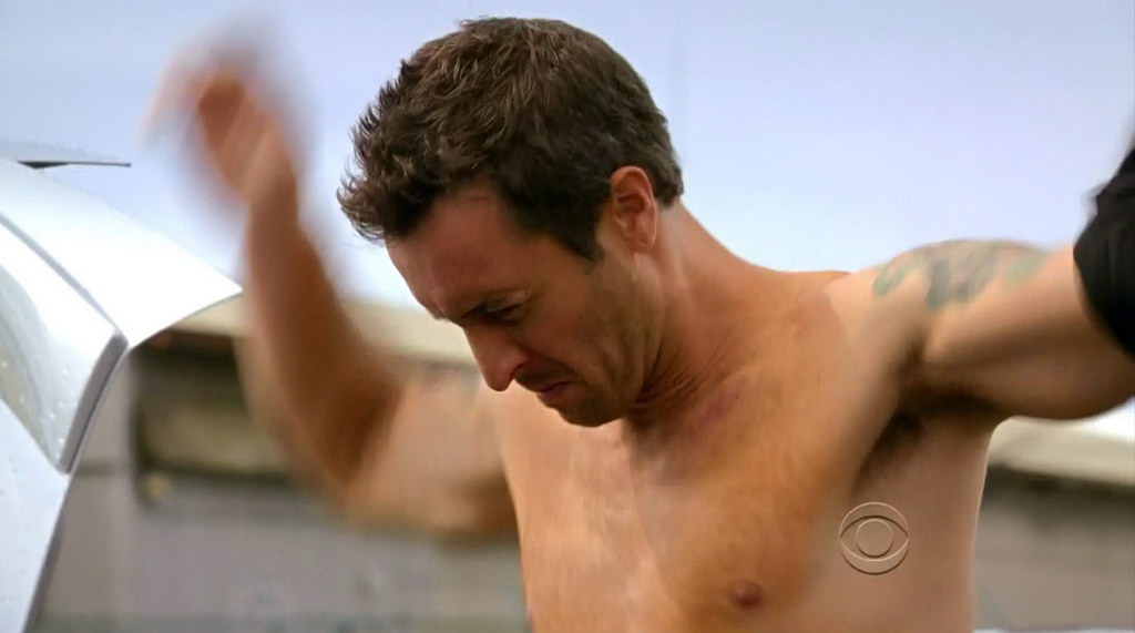 Alex O'Loughlin is shirtless on the episode Heihei of Hawaii Five0