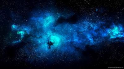 Blue Space HD wallpaper