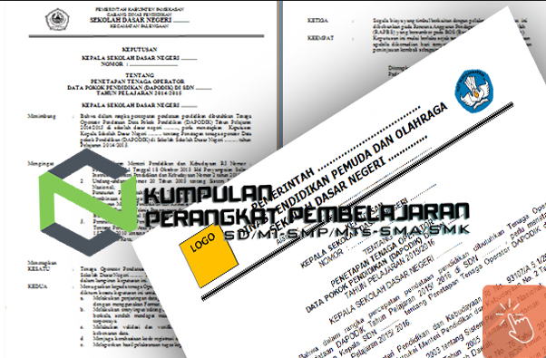 Contoh SK Pengangkatan Tata Usaha/Tenaga Administrasi 