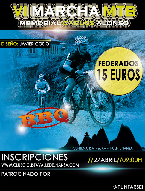 Cartel VI Marcha MTB Valle del Nansa (Ciclismo)