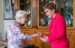 Queen Elizabeth II and Nicola Sturgeon in Scotland