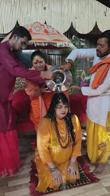 Noida News: Brahmin was born in clan and worship has been related to devotion and spirituality since childhood; The title of Mahamandaleshwar was received by furthering the tradition of Sanatan.