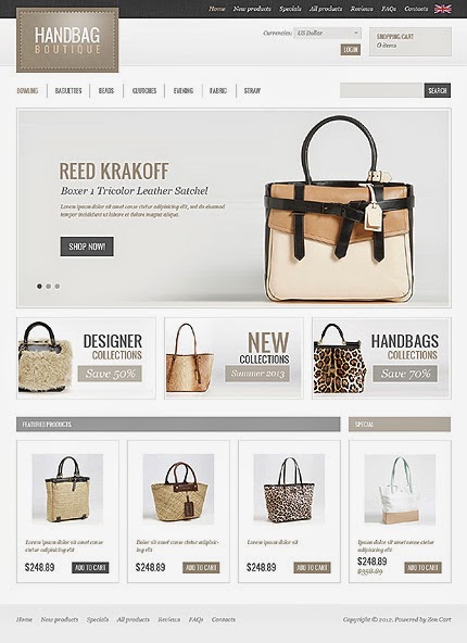thiết kế website bán hàng túi xách