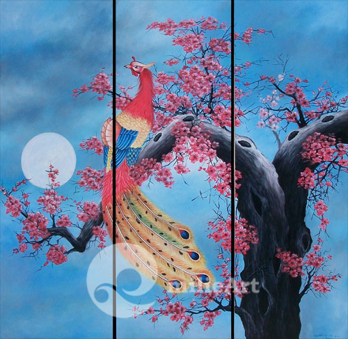Jual Lukisan Set Burung  Hong  Fenghuang MR 48 milieArt 