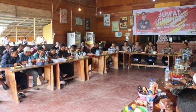 Jum’at Curhat, Program Polres Aceh Timur Untuk Dengar langsung Keluhan dan Aspirasi Masyarakat