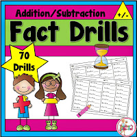  Fact Drills using Addition and Subtraction 