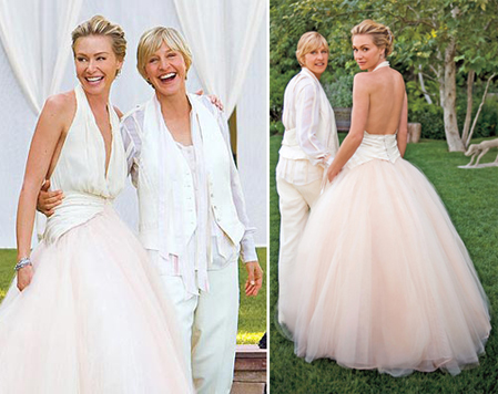 Portia De Rossi Wedding Dress 3