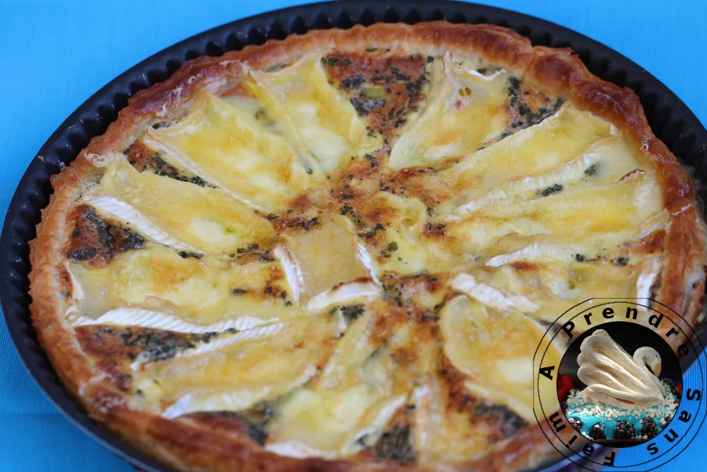 Quiche aux poireaux et brie