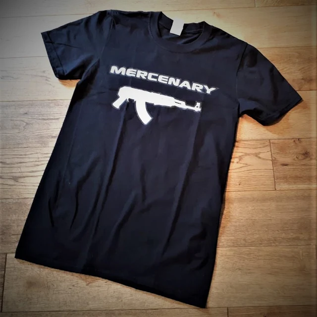 Mercenary T-Shirt - A-Side featuring the MERCENARY AK Logo