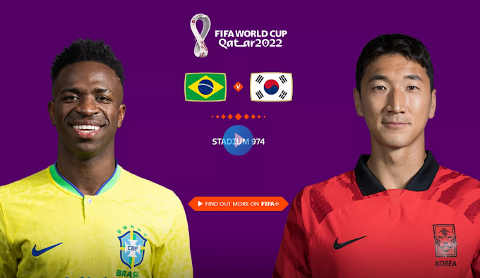 Watch Live Brazil v Korea Republic | FIFA World Cup | 2022