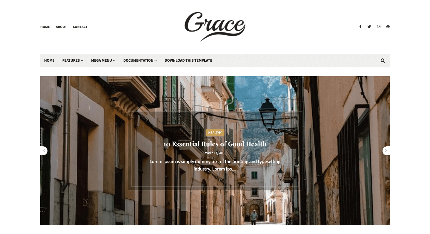 Grace - 🚀 Responsive Minimal Blogger Template