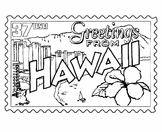 Luau Coloring Pages 4