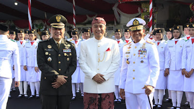 Danlantamal V Hadiri Upacara Peringatan Hari Lahir Pancasila Di Balai Kota Surabaya