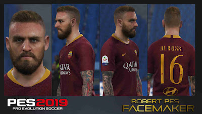 PES 2019 Faces Daniele de Rossi by RobertPes Facemaker