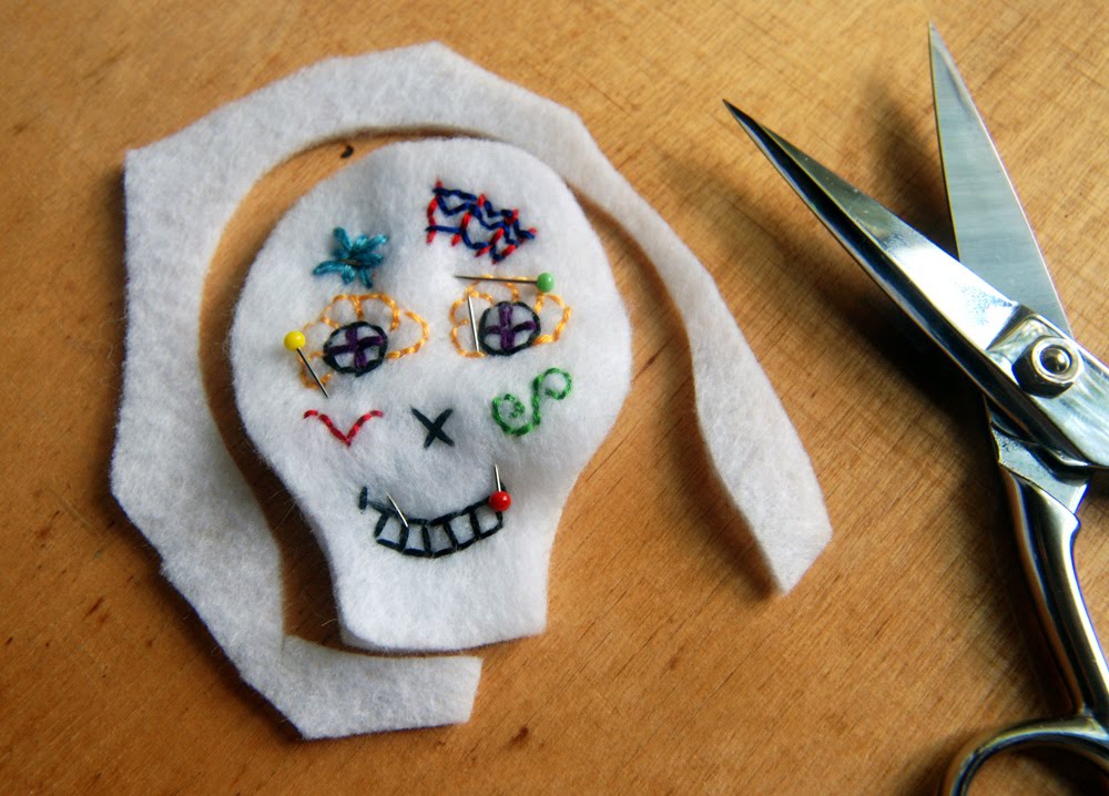 DIY Sugar Skull Pincushion