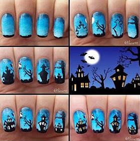 Cadılar Bayramı (Hallowen) Nail Art Örnekleri