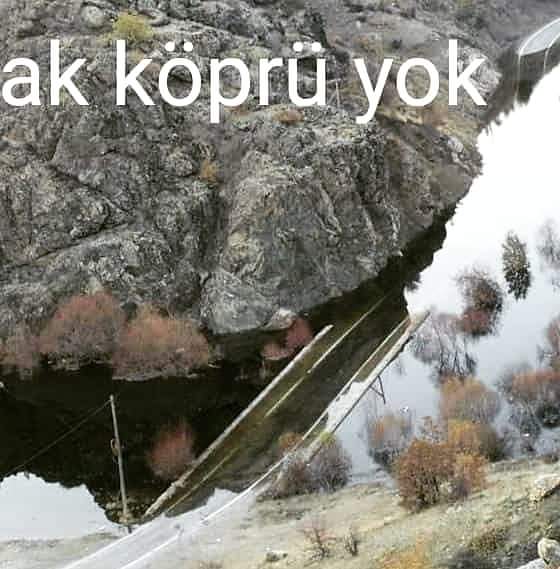 Baraj Suyu doluyor, Ak Köprü Sular Altında Kaldı