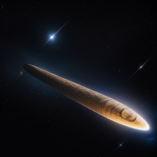 Artist’s rendition of Apophis against the backdrop of space