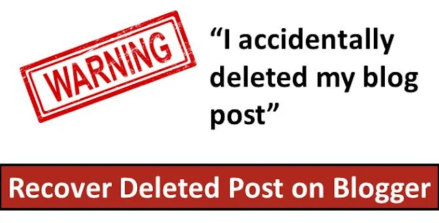 How to Recover Accidentally Deleted Blog Posts