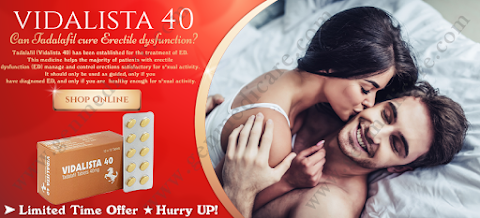 Vidalista 40 - The Best way to cure Erectile dysfunction