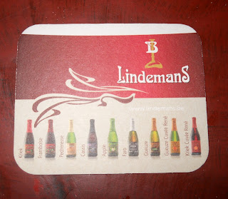 posavasos de la marca de cerveza lindemans