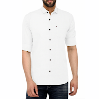 Buy White casual shirt for men