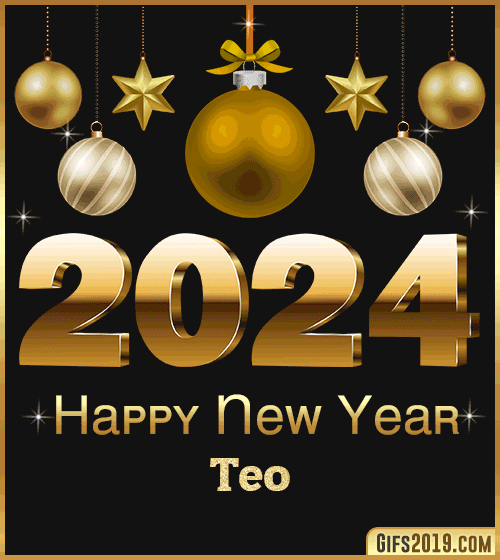 Happy New Year 2024 gif Teo