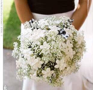 361 New bridal bouquet roses and baby's breath 744 Wedding Flowers: Baby's Breath Bouquet 