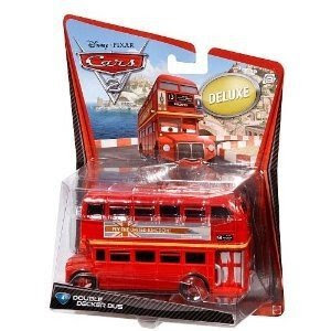 Disney Pixar Cars Toys - Disney / Pixar CARS 2 Movie 155 Die Cast Car Oversized Vehicle #4 Double Decker Bus (V2847)