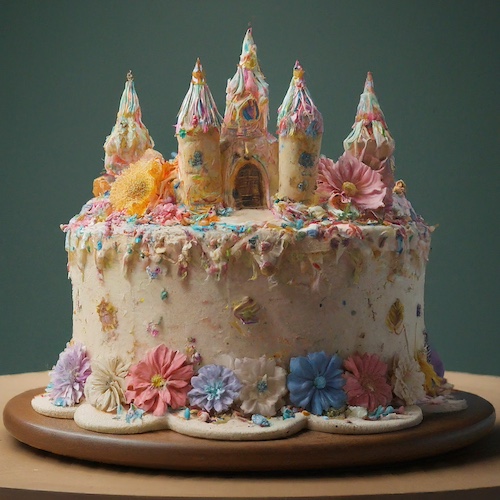 Sugar Fairy Tale Castle design Cake